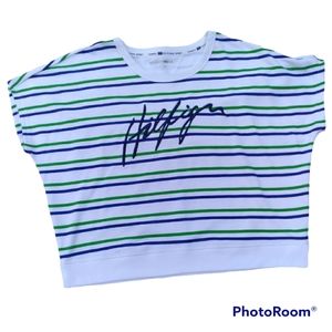 Tommy Hilfiger Sport Cap Sleeve Sweatshirt Size Medium    (A36)
